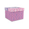 Pink & Purple Damask Gift Boxes with Lid - Canvas Wrapped - Small - Front/Main