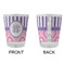 Pink & Purple Damask Glass Shot Glass - Standard - APPROVAL