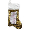 Pink & Purple Damask Gold Sequin Stocking - Front