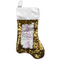 Pink & Purple Damask Reversible Sequin Stocking - Gold (Personalized)