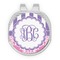 Pink & Purple Damask Golf Ball Marker - Hat Clip - Silver