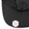 Pink & Purple Damask Golf Ball Marker Hat Clip - Main - GOLD