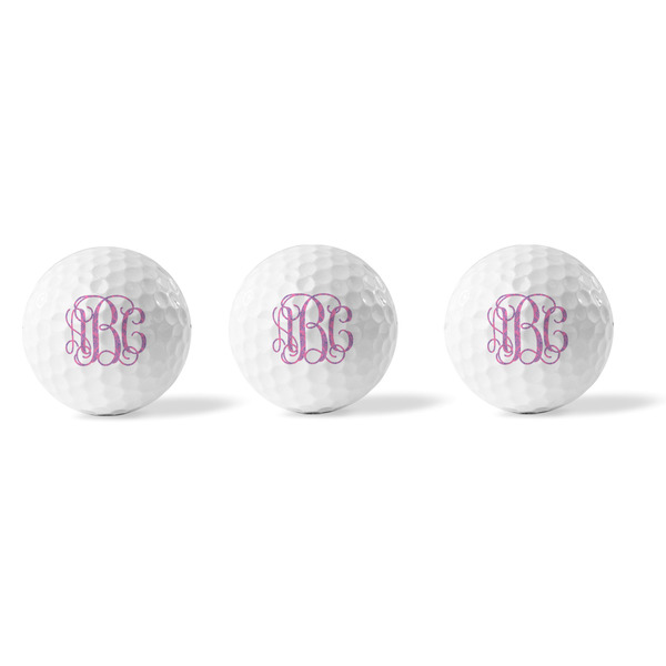 Pink & Purple Damask Golf Balls - Generic - Set of 3 - APPROVAL