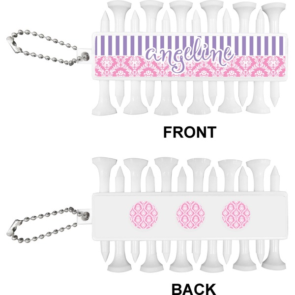 Pink & Purple Damask Golf Buddy (Approval)
