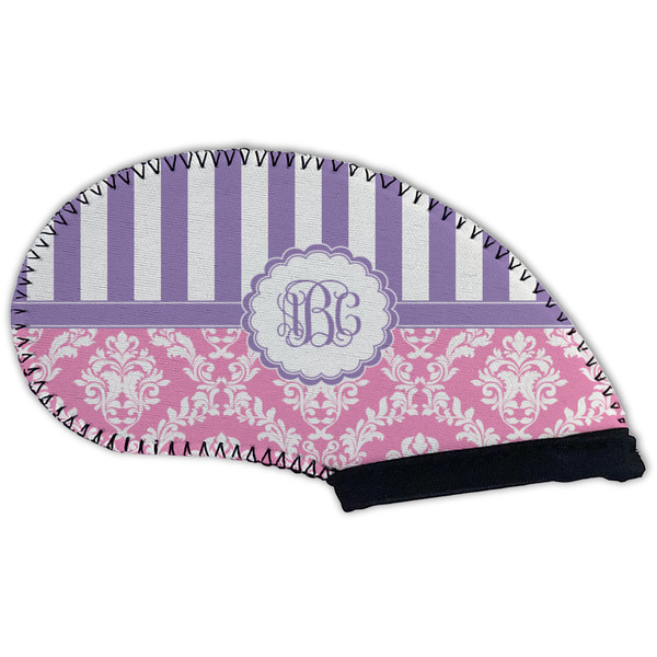Pink & Purple Damask Golf Club Covers - BACK