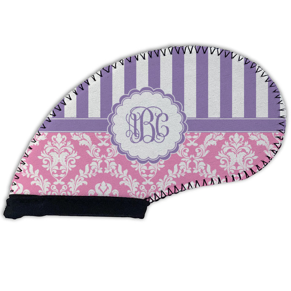 Pink & Purple Damask Golf Club Covers - FRONT