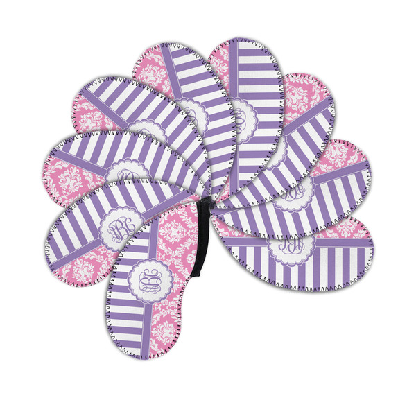 Pink & Purple Damask Golf Club Covers - PARENT/MAIN (set of 9)