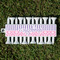 Pink & Purple Damask Golf Tees & Ball Markers Set - Front