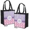 Pink & Purple Damask Grocery Bag - Apvl