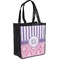 Pink & Purple Damask Grocery Bag - Main