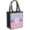 Pink & Purple Damask Grocery Bag (Personalized)