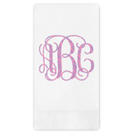 Pink & Purple Damask Guest Paper Towels - Full Color (Personalized)