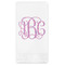 Pink & Purple Damask Guest Towels - Full Color (Personalized)