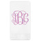 Pink & Purple Damask Guest Paper Towels - Full Color (Personalized)