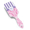 Pink & Purple Damask Hair Brush - Angle View