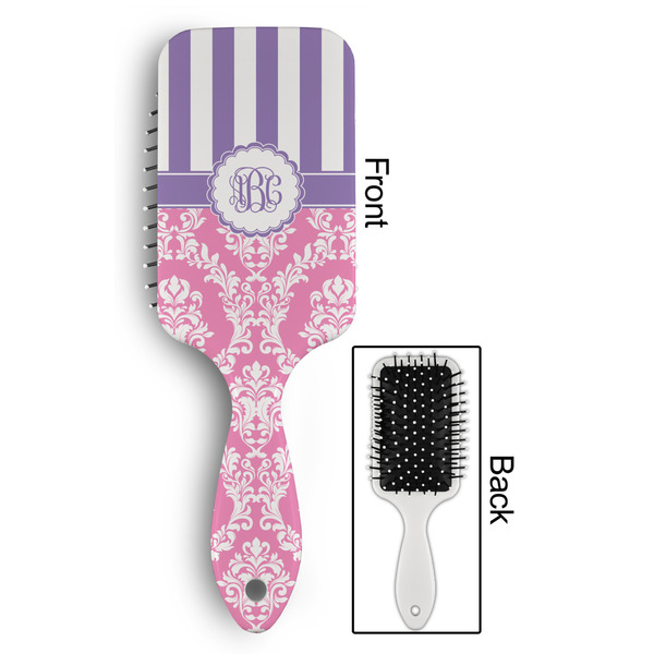 Pink & Purple Damask Hair Brush - Approval