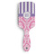 Pink & Purple Damask Hair Brush - Front View