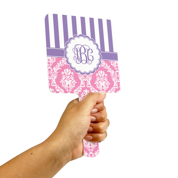 Pink & Purple Damask Hand Mirrors - Alt View