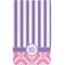 Pink & Purple Damask Hand Towel (Personalized)