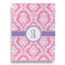 Pink & Purple Damask House Flags - Double Sided - BACK