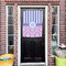 Pink & Purple Damask House Flags - Double Sided - (Over the door) LIFESTYLE