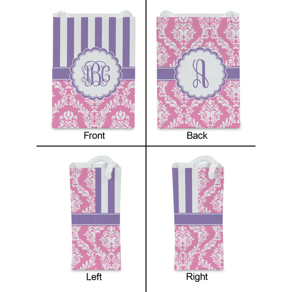 Pink & Purple Damask Jewelry Gift Bag - Matte - Approval