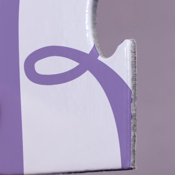 Pink & Purple Damask Jigsaw Puzzle 30 Piece  - Close Up