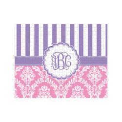 Pink & Purple Damask 500 pc Jigsaw Puzzle (Personalized)