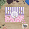 Pink & Purple Damask Jigsaw Puzzle 500 Piece - In Context
