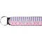Pink & Purple Damask Keychain Fob (Personalized)