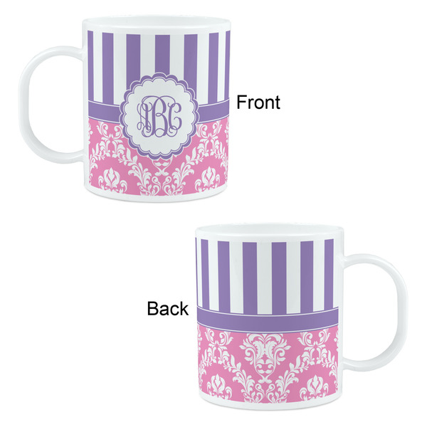 Pink & Purple Damask Kid's Mug - Apvl