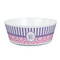 Pink & Purple Damask Kid's Bowl (Personalized)