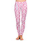 Pink & Purple Damask Ladies Leggings - Small (Personalized)