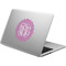 Pink & Purple Damask Laptop Decal (Personalized)