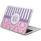 Pink & Purple Damask Laptop Skin
