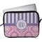 Pink & Purple Damask Laptop Sleeve / Case - 11" (Personalized)