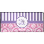 Pink & Purple Damask 3XL Gaming Mouse Pad - 35" x 16" (Personalized)