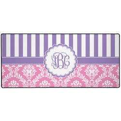 Pink & Purple Damask Gaming Mouse Pad (Personalized)