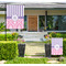 Pink & Purple Damask Large Garden Flag - LIFESTYLE