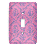 Pink & Purple Damask Light Switch Cover (Single Toggle)