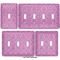 Pink & Purple Damask Light Switch Covers all sizes