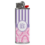 Pink & Purple Damask Case for BIC Lighters (Personalized)