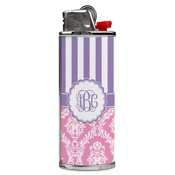 Custom Pink & Purple Damask Case for BIC Lighters (Personalized)