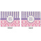 Pink & Purple Damask Linen Placemat - APPROVAL (double sided)