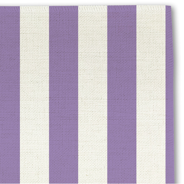 Pink & Purple Damask Linen Placemat - DETAIL