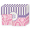 Pink & Purple Damask Linen Placemat - MAIN Set of 4 (double sided)