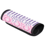 Pink & Purple Damask Luggage Handle Cover (Personalized)
