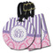 Pink & Purple Damask Luggage Tags - 3 Shapes Availabel