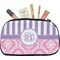 Pink & Purple Damask Makeup / Cosmetic Bag - Medium (Personalized)