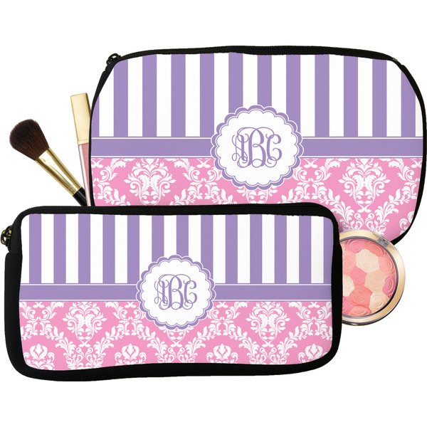 Pink & Purple Damask Makeup Kit Aggregate